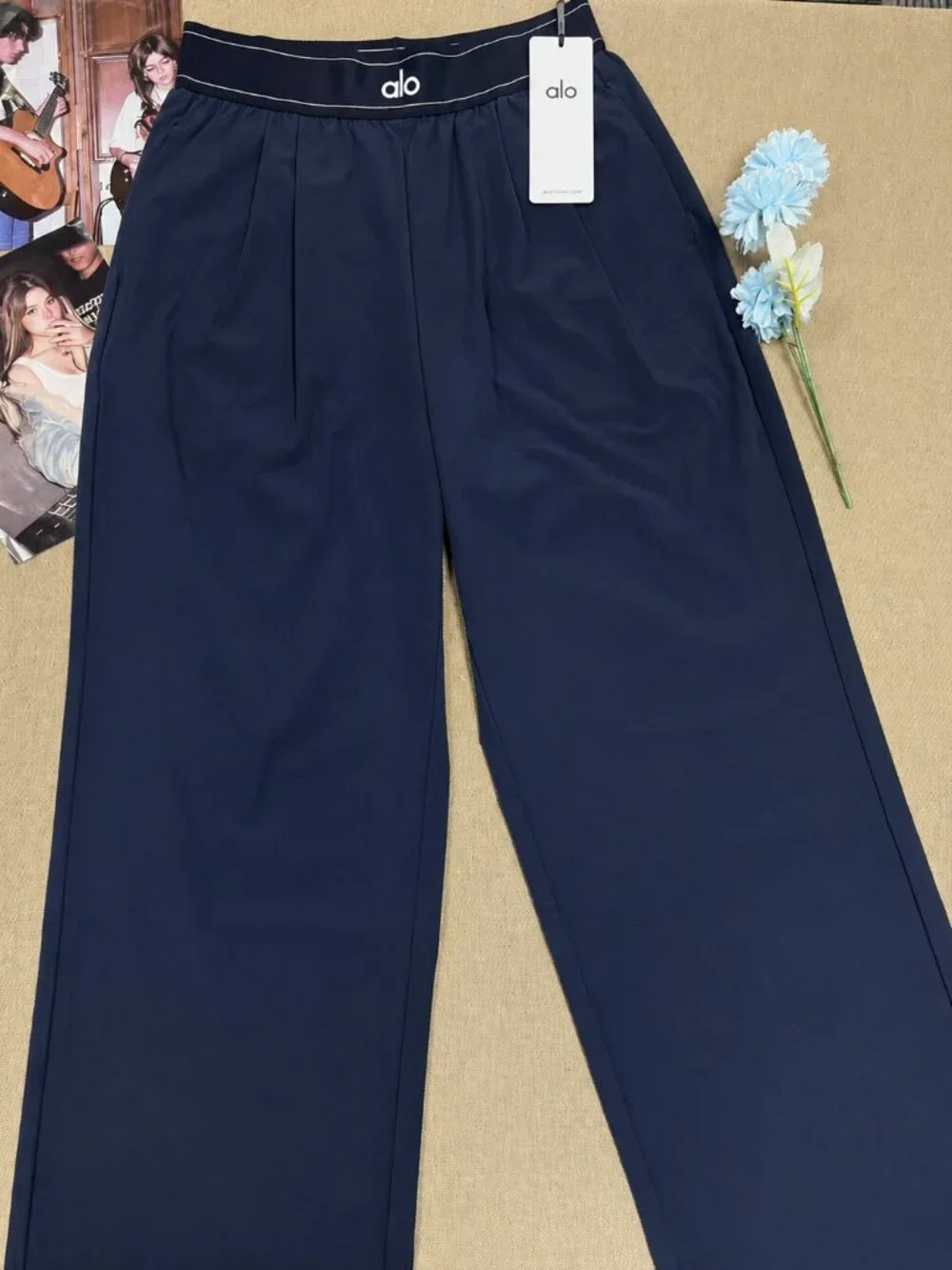 NWT🎄ALO Yoga Suit Up Trouser Navy Blue💙 (Regular)